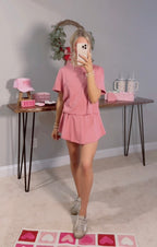 Blossom Cropped Tee & Skort Set
