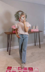 Rose Twilled Lace Ruffled Blouse
