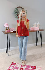 Zoey Buttoned Sweater Vest