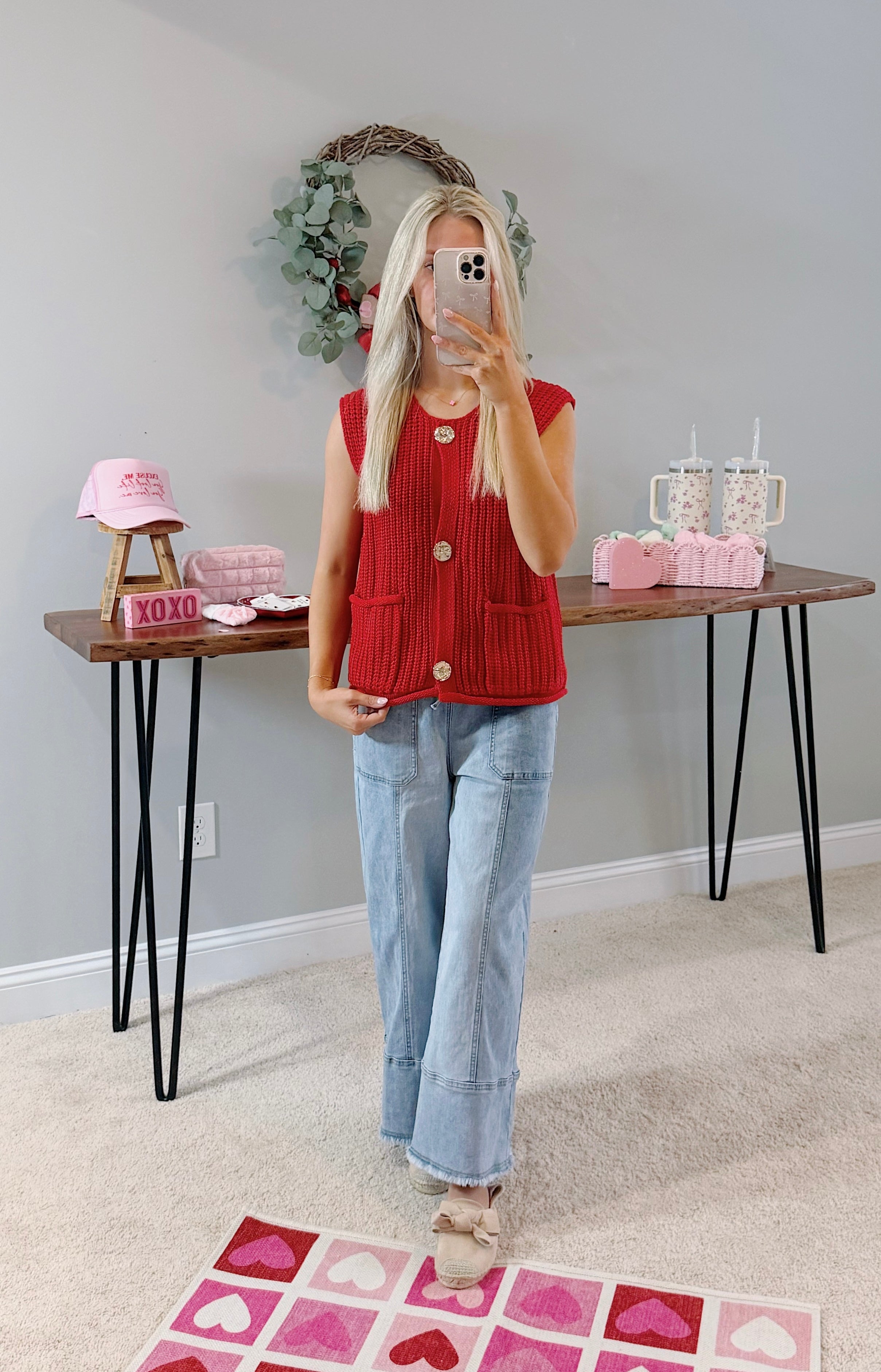 Zoey Buttoned Sweater Vest
