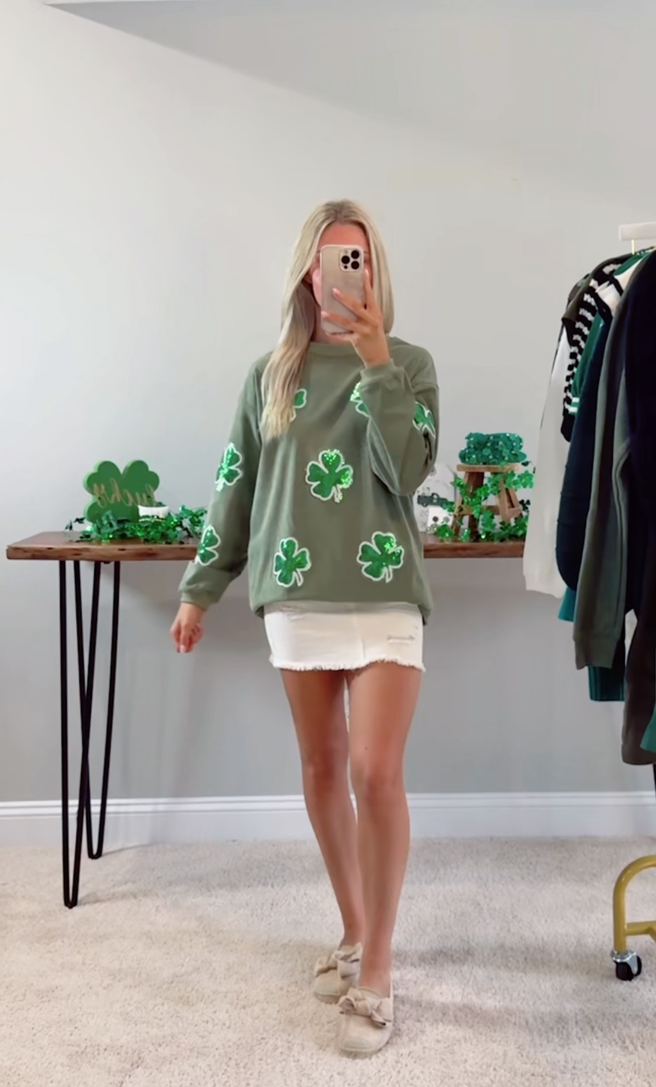 Four Leaf Clover St. Patricks Sweatshirt