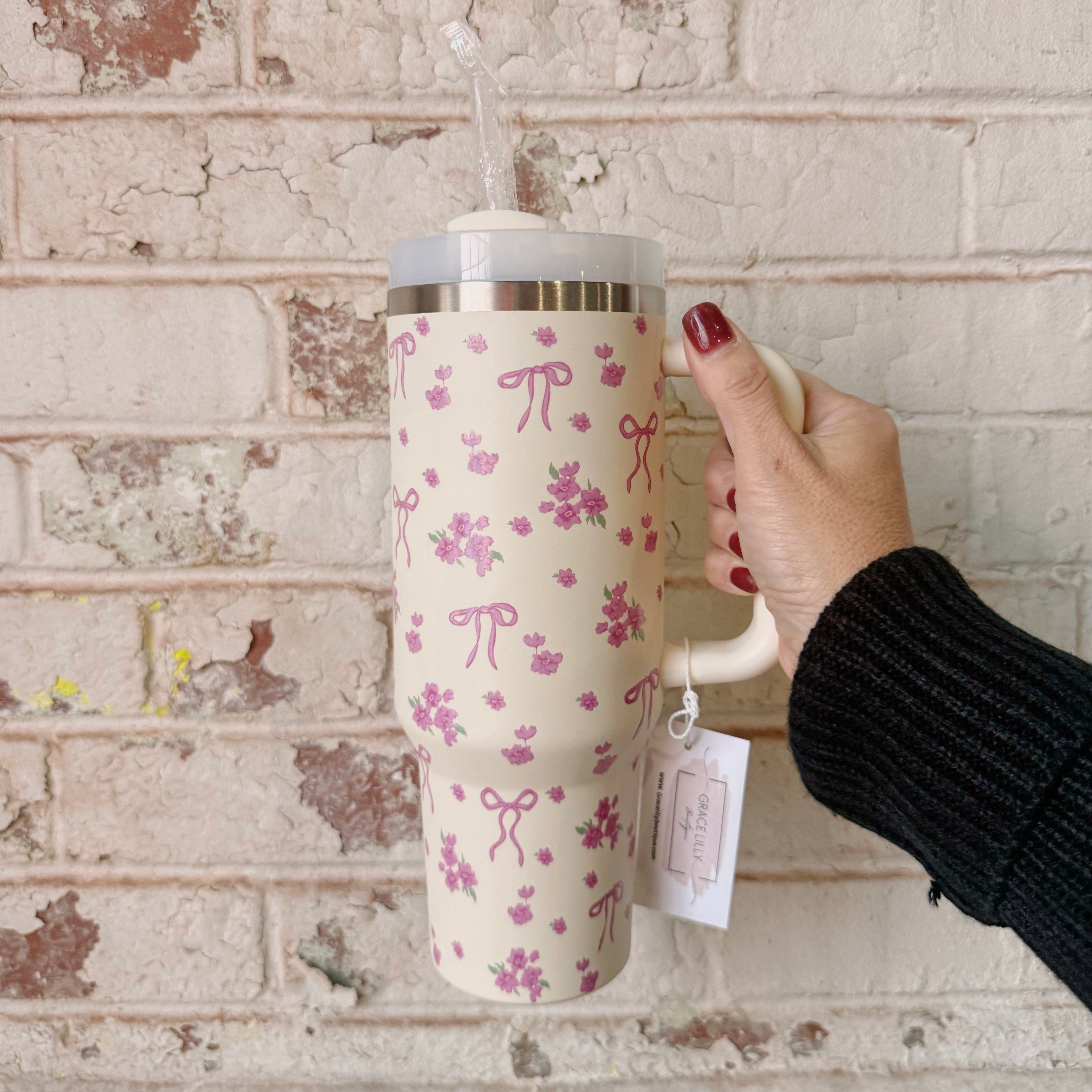 STAINLESS STEEL BOW TUMBLER