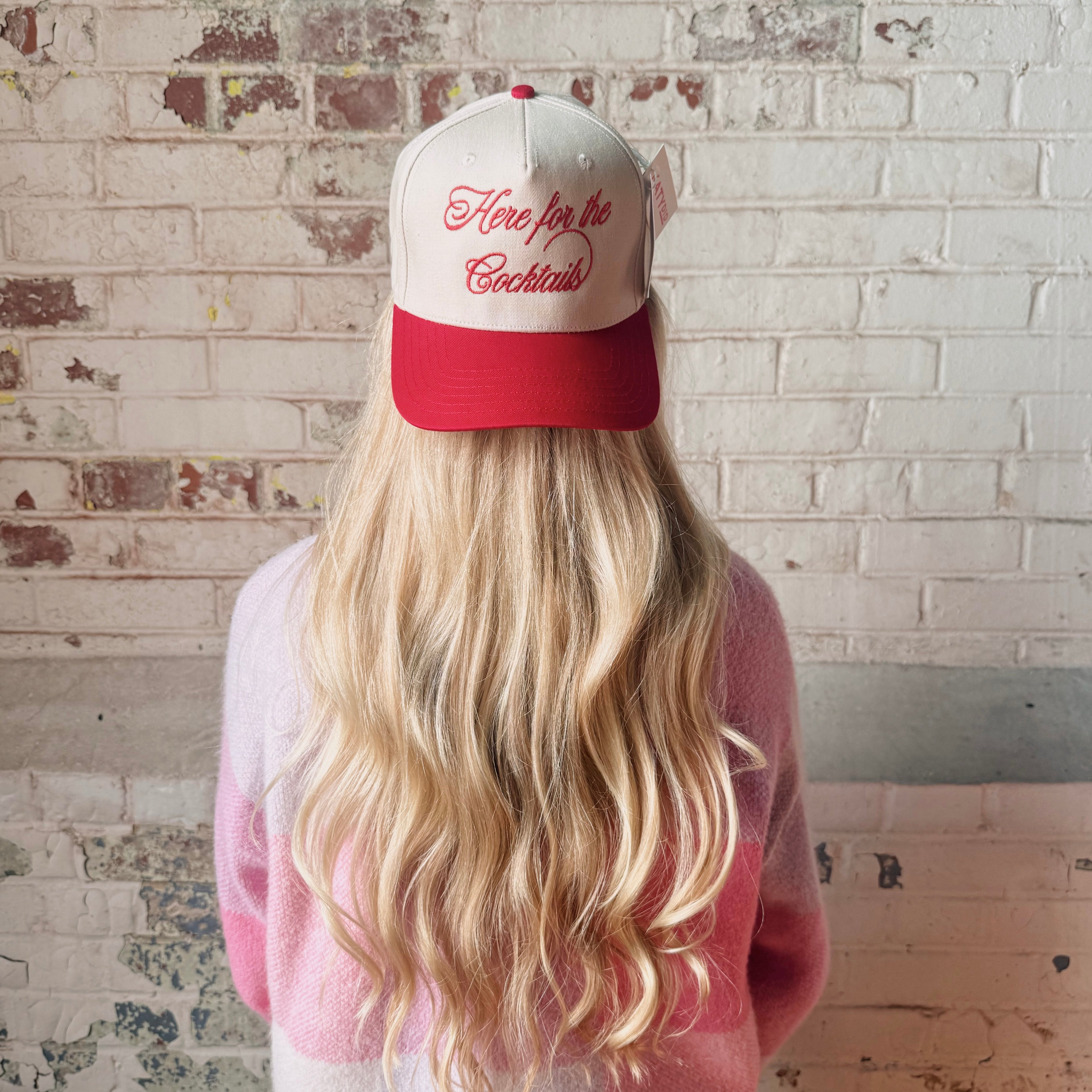 Here For the Cocktails Two-Toned Vintage Hat