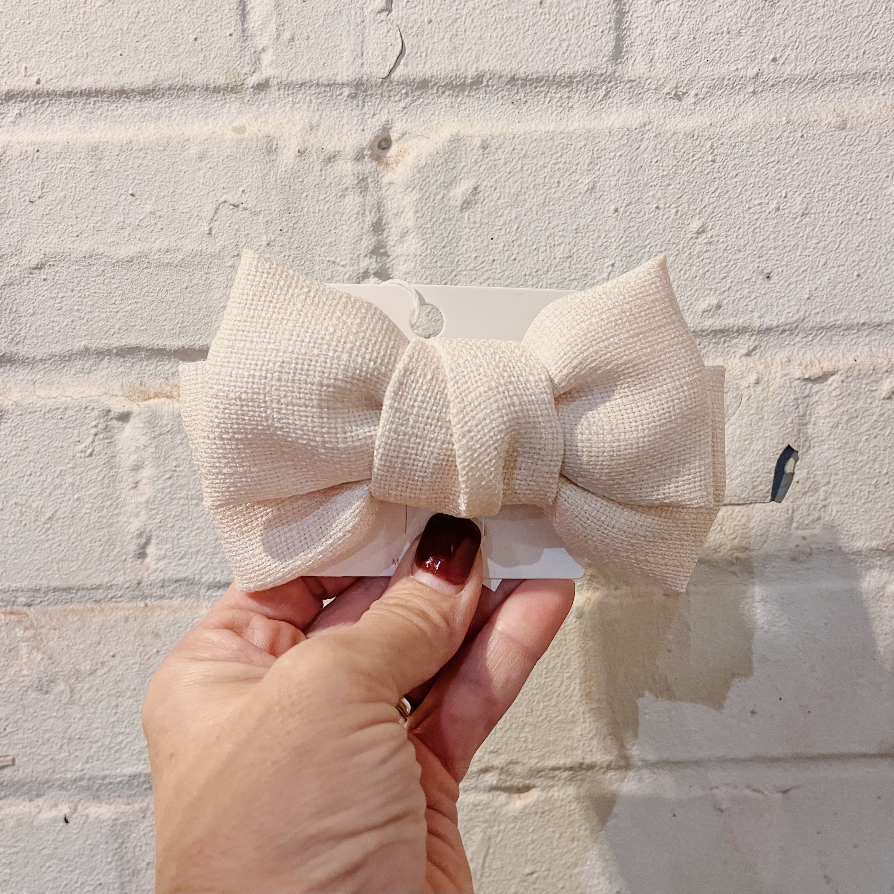 Double Layer Linen Bow