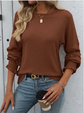 Striped Knit Pullover Sweater
