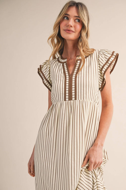 ALEX STRIPED DRESS