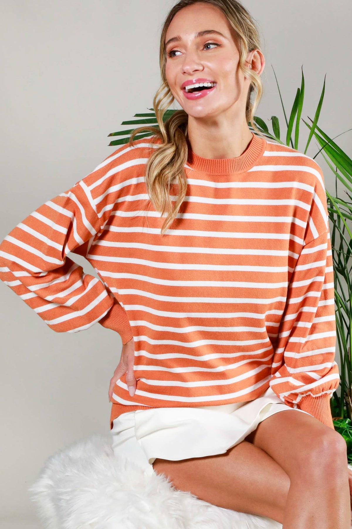 Raya Balloon Sleeve Sweater