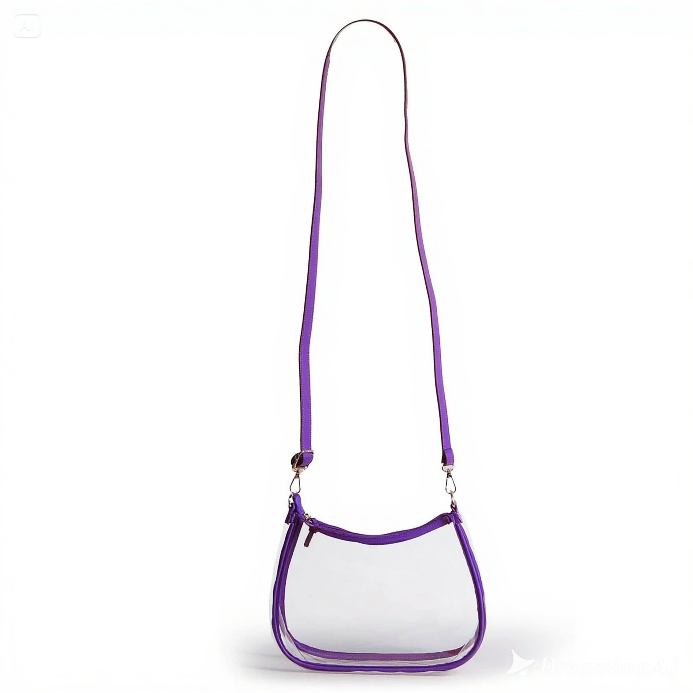 Clemson Tigers Sara Clear Purse with Skinny Scarf