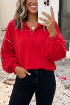 Sally Stitching Pullover Sweatshirt