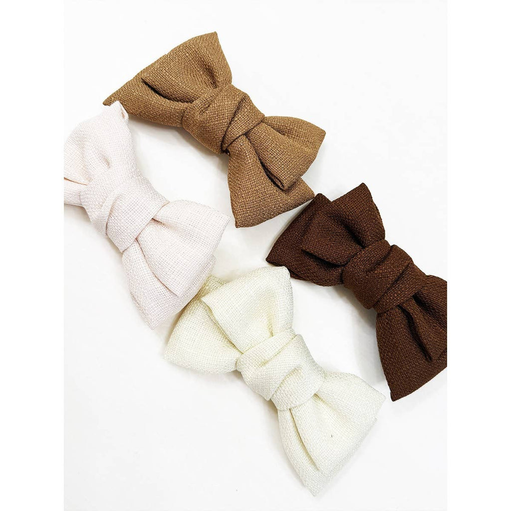 Double Layer Linen Bow