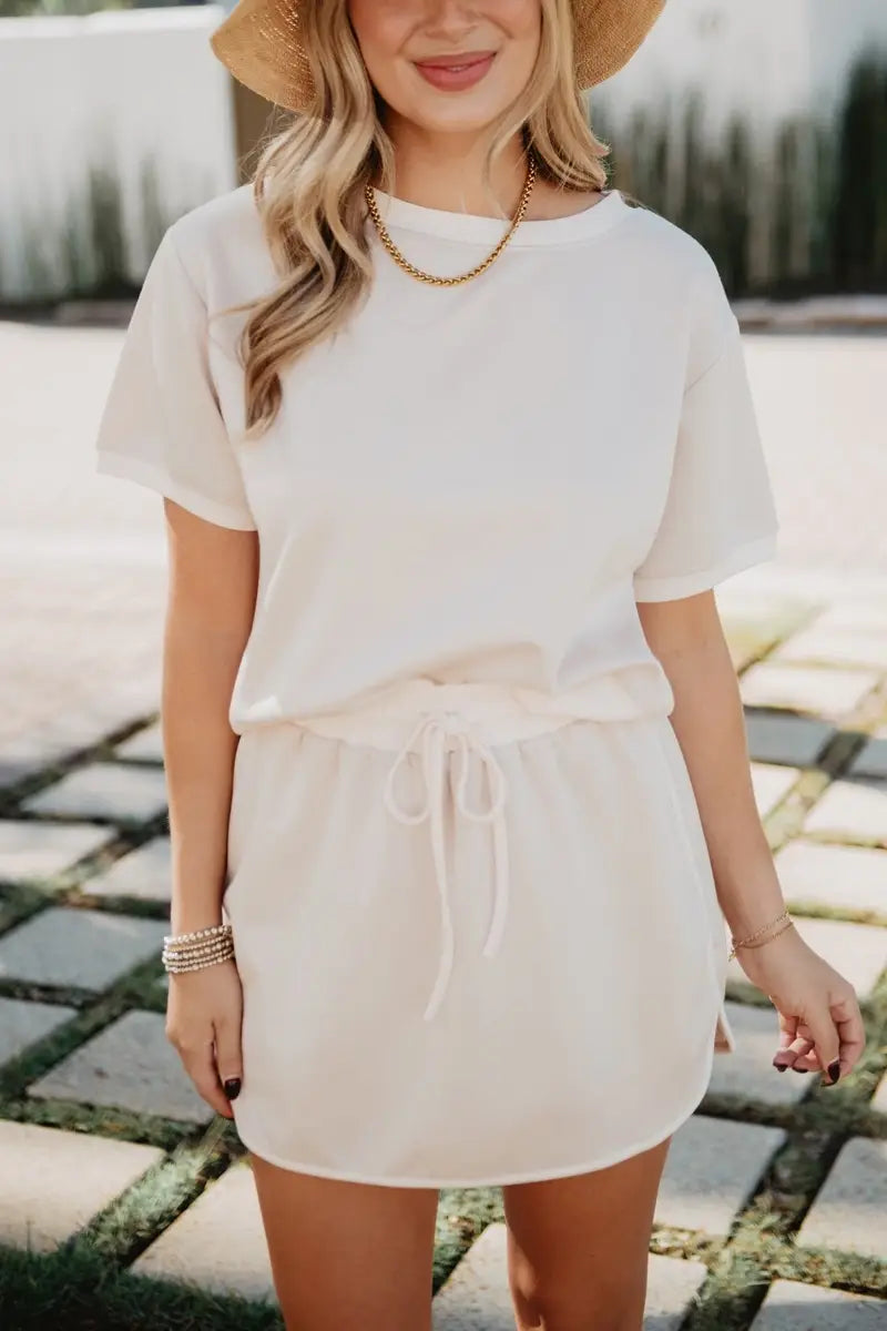 Kendall Beige & White Set