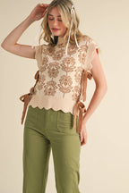 ALLY MOCK NECK SWEATER VEST