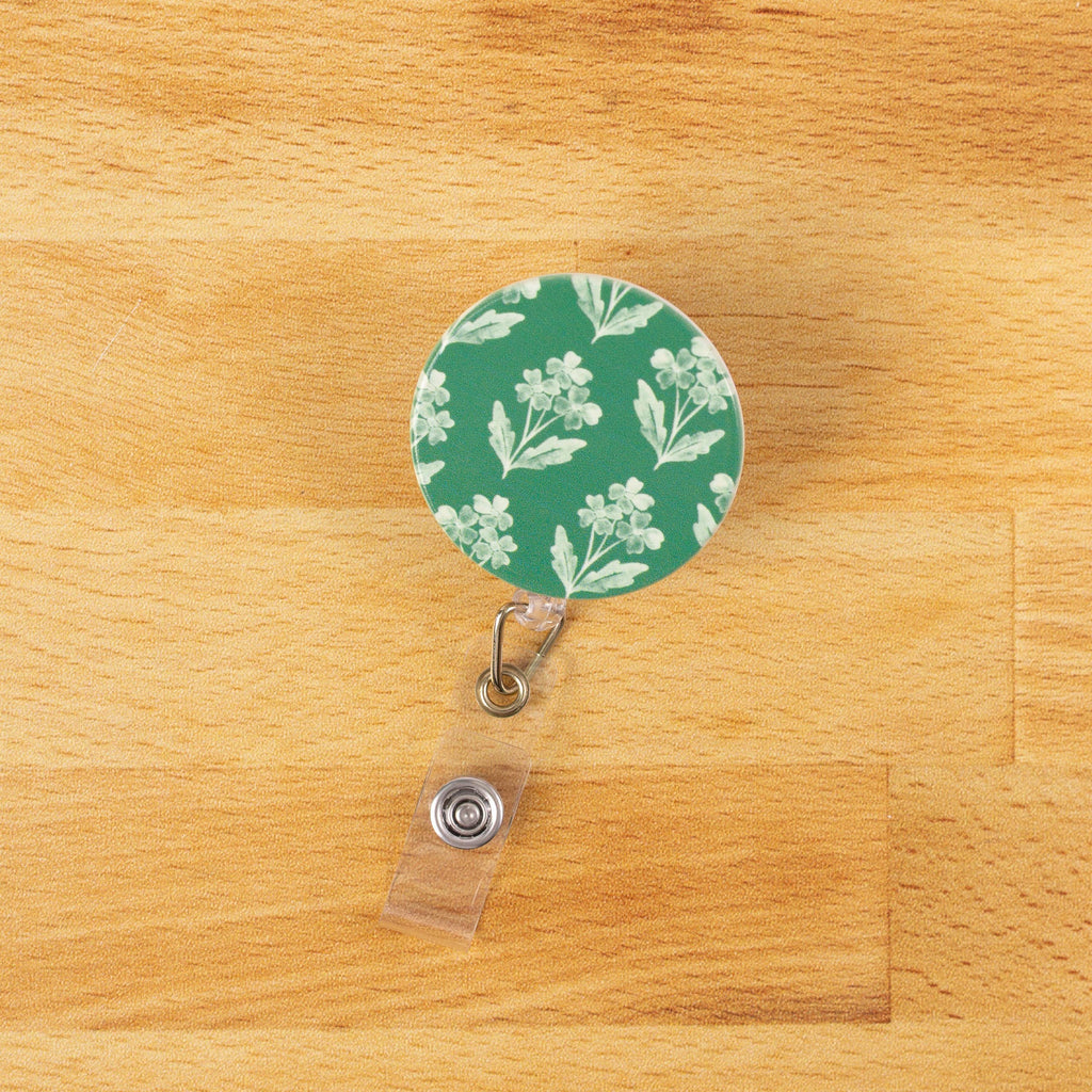 Floral Badge Reels: Sage