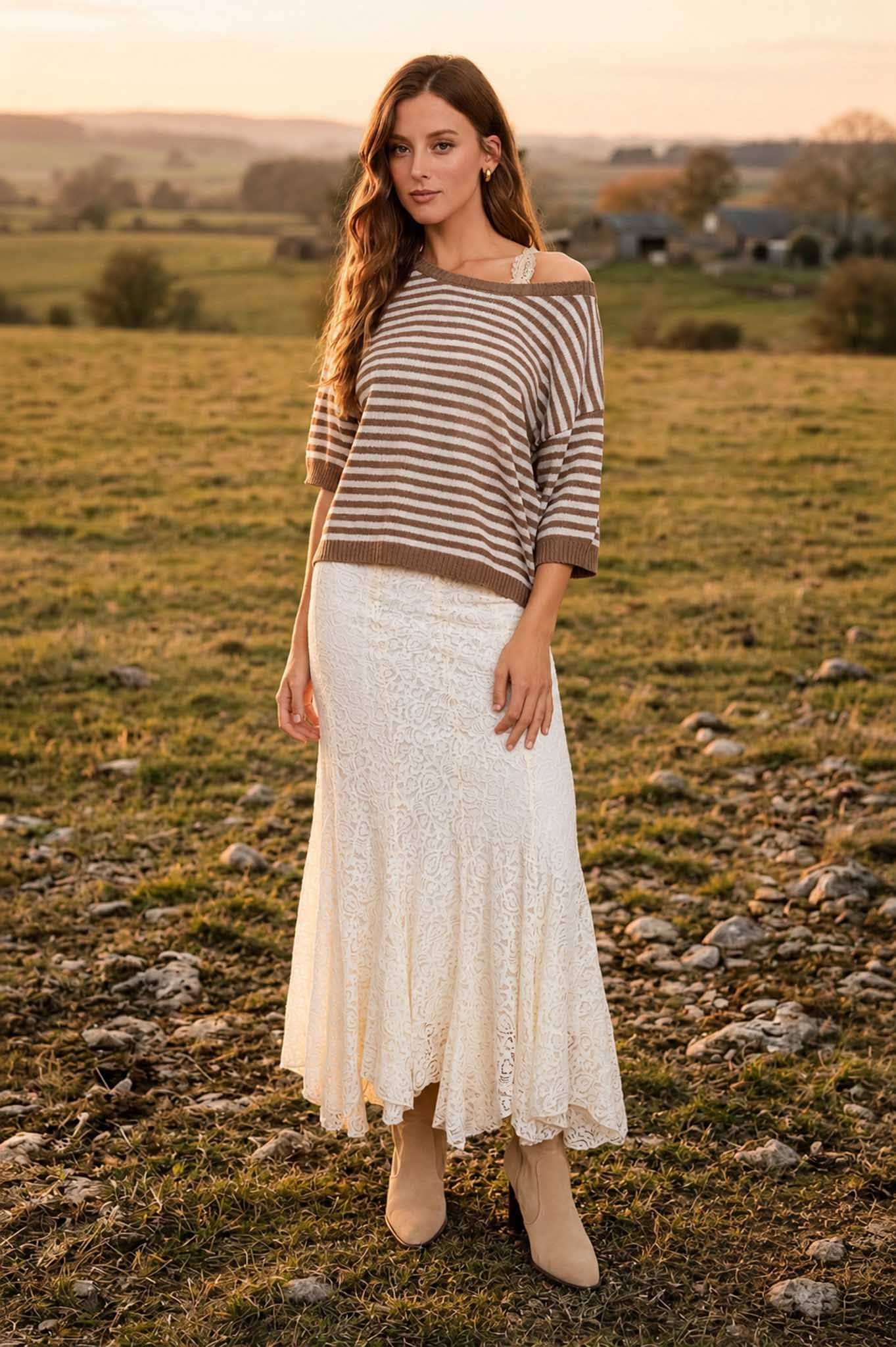 CASSIDY STRIPE SWEATER