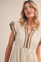 ALEX STRIPED DRESS
