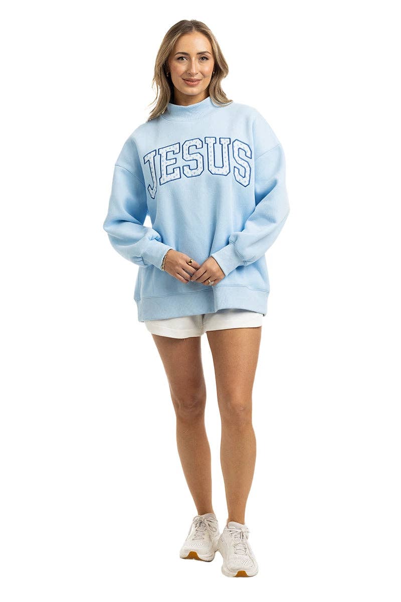 JESUS Mockneck Sweatshirt