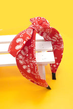 BOW PAISLEY HEADBAND