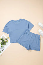 Sky Blue 2pcs Short Set