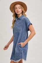 Ella Denim Shirt Dress