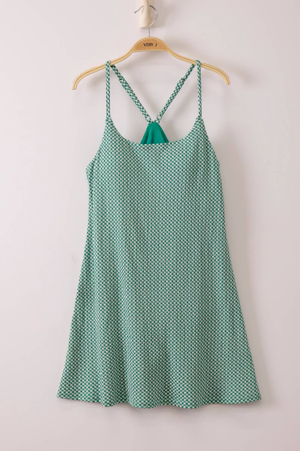 Emily Checkered Knit Dress
