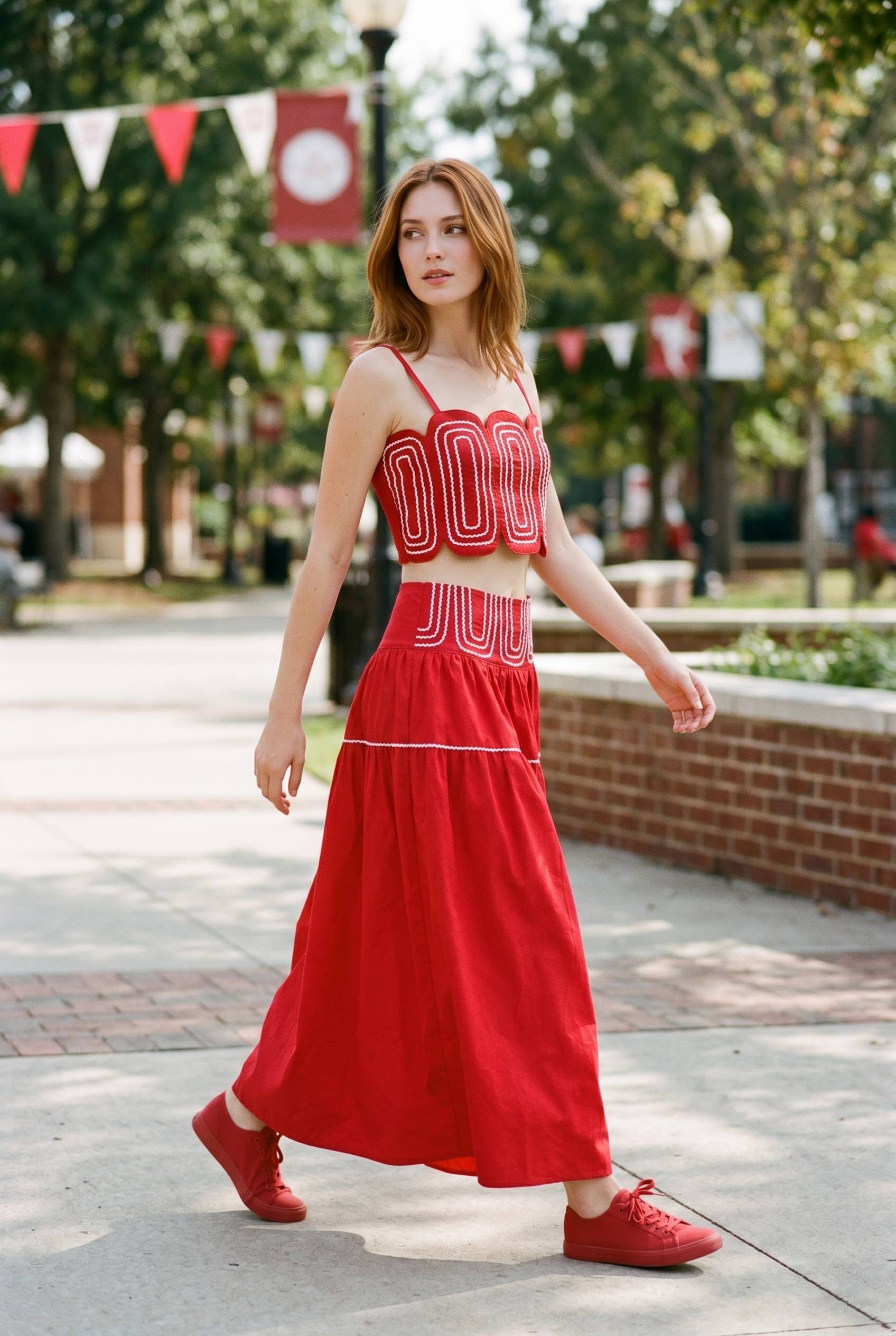 Winifred  Lace Trimmed Gameday Set