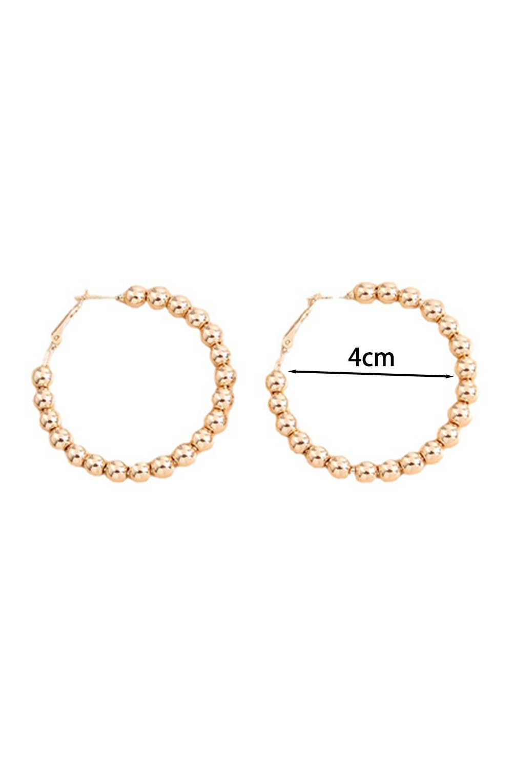 Mandy Beads Hoop Earrings