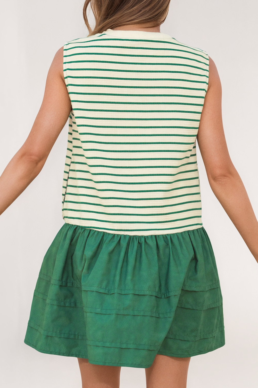 Hazel Stripe Ruffled Dress