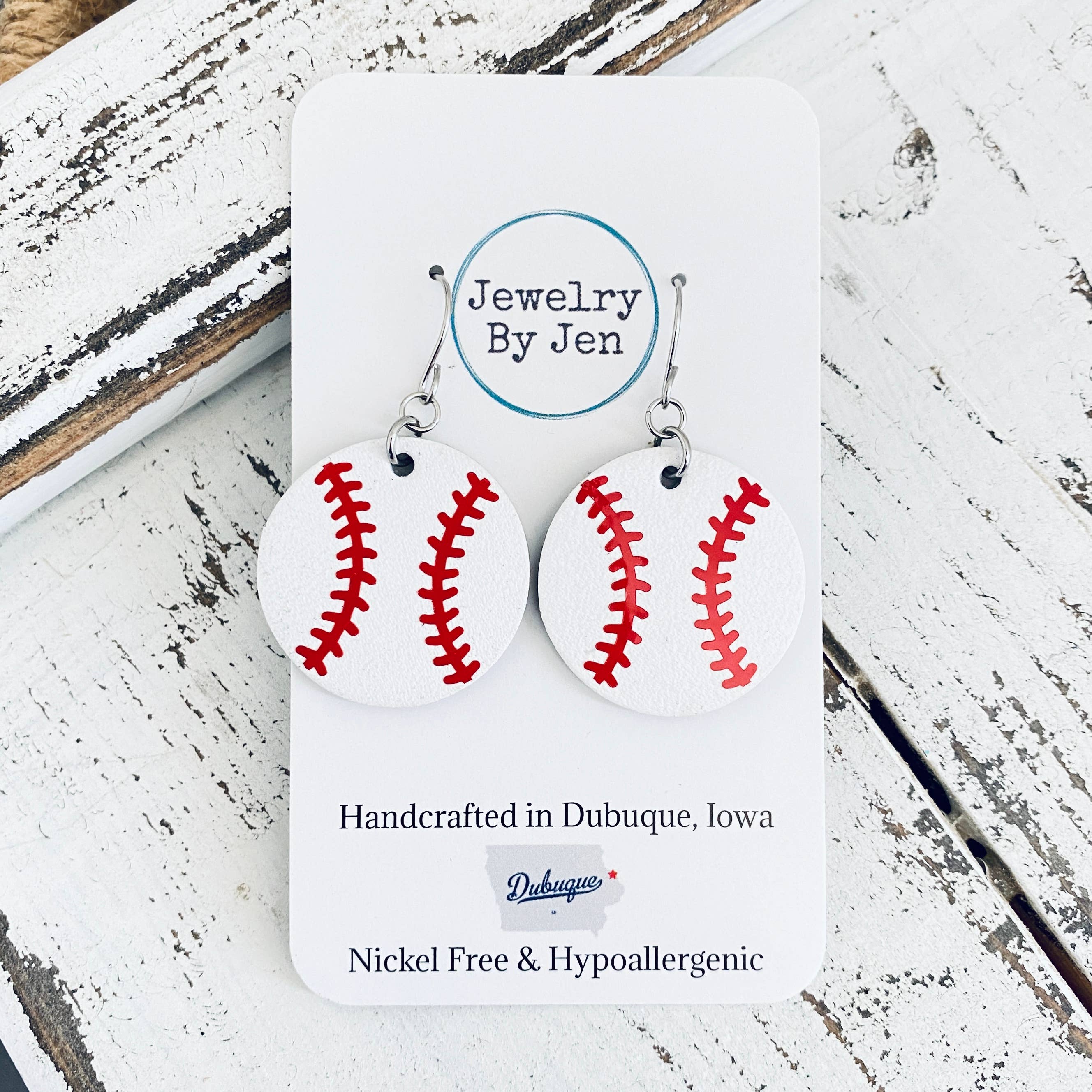 Baseball Earrings