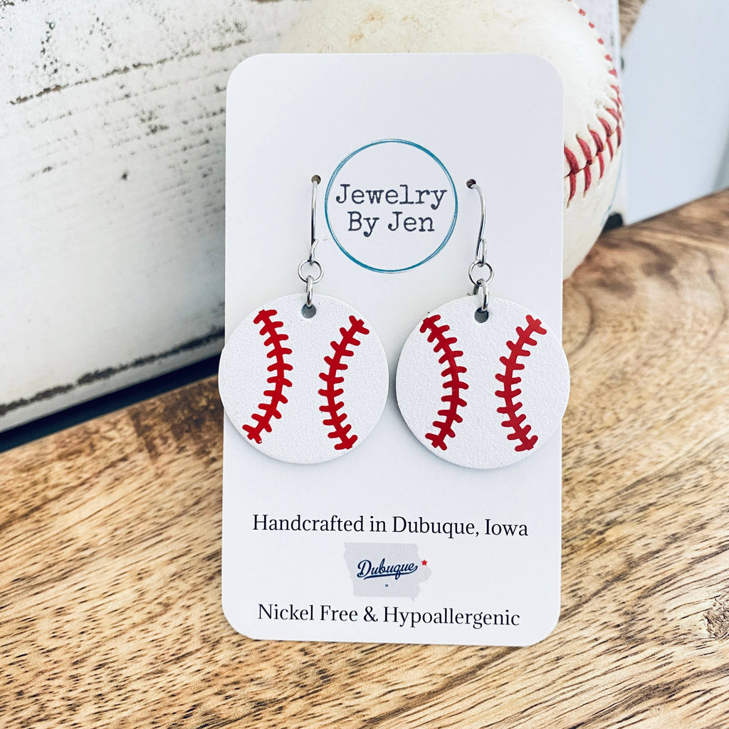 Baseball Earrings
