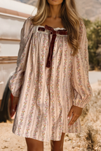 Mia Velvet Bow Front Dress