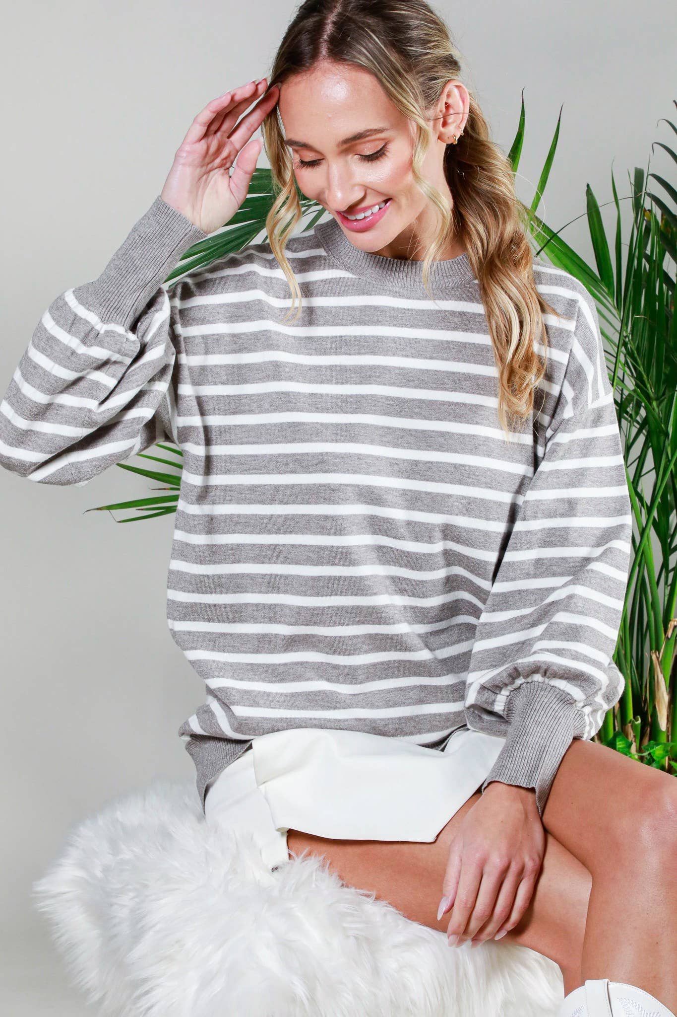 Raya Balloon Sleeve Sweater
