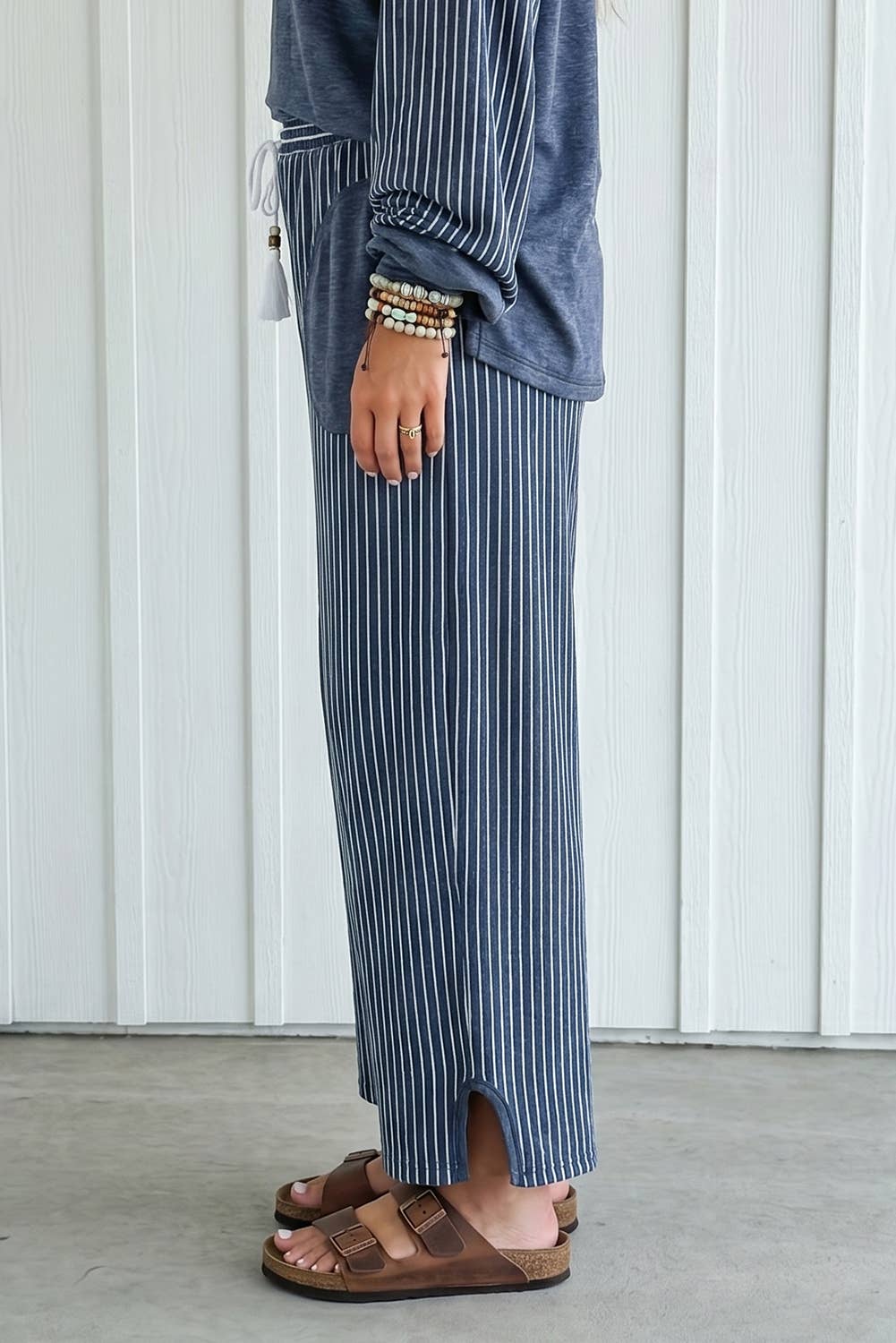 Striped Patchwork Pocket Lounge Set