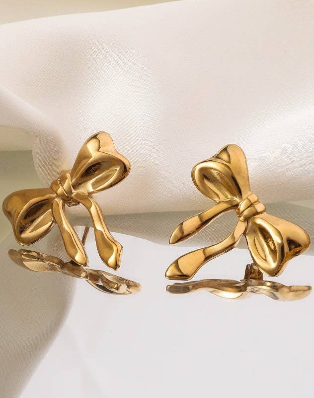 BOW STUD EARRINGS
