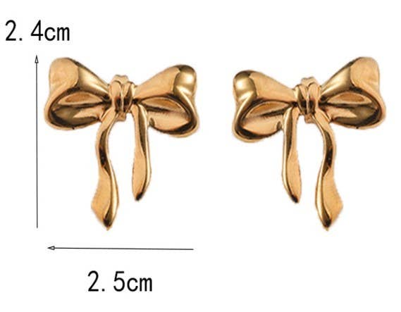 BOW STUD EARRINGS