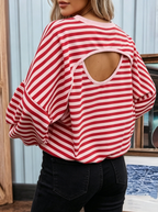 Libby Striped BacklessTop