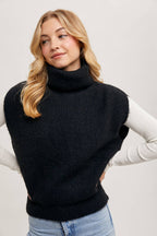 Jade Turtleneck Sweater Vest