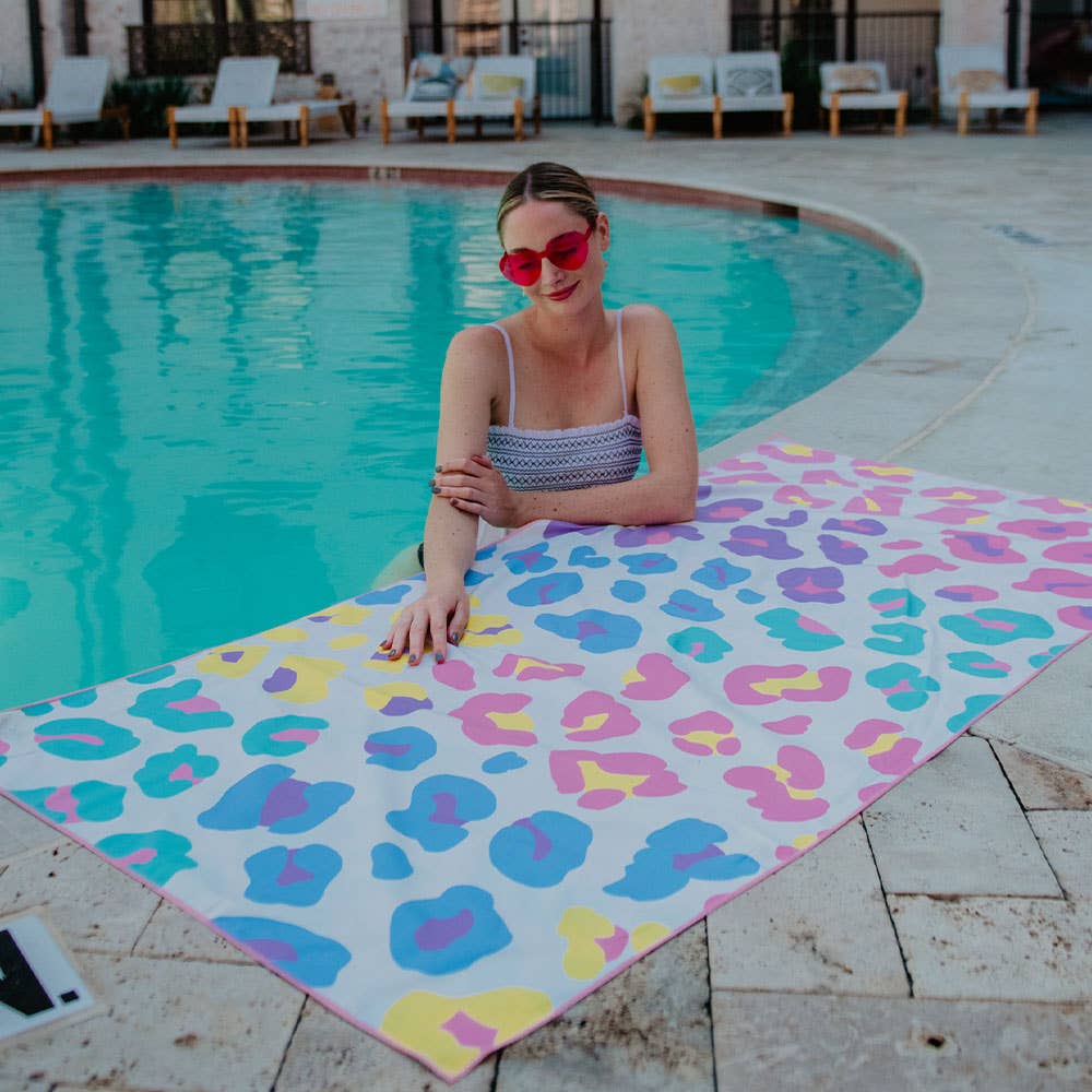 Leopard Quick Dry Beach Towel