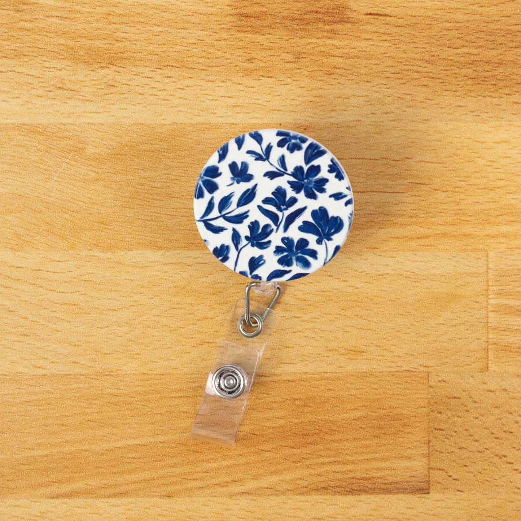 Floral Badge Reels: Blue