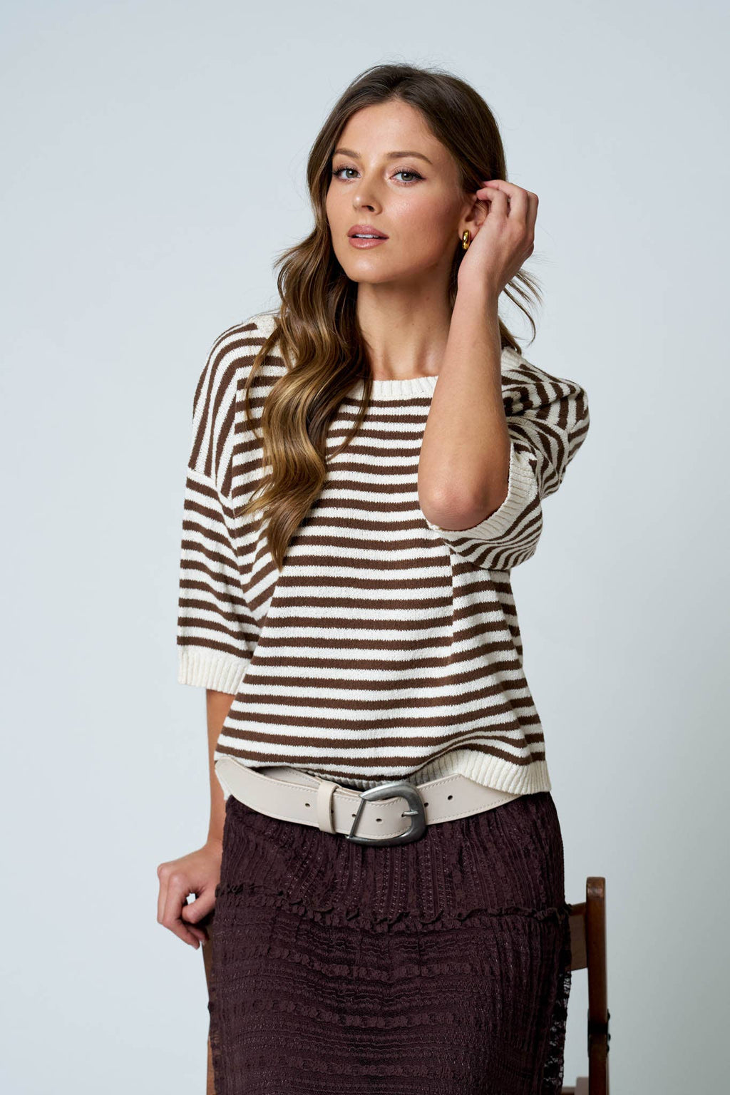 JULIA STRIPE SWEATER