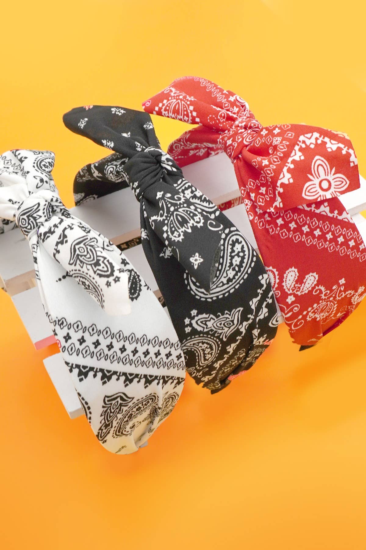 BOW PAISLEY HEADBAND