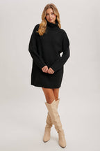 Ava Turtle Neck Sweater Dress
