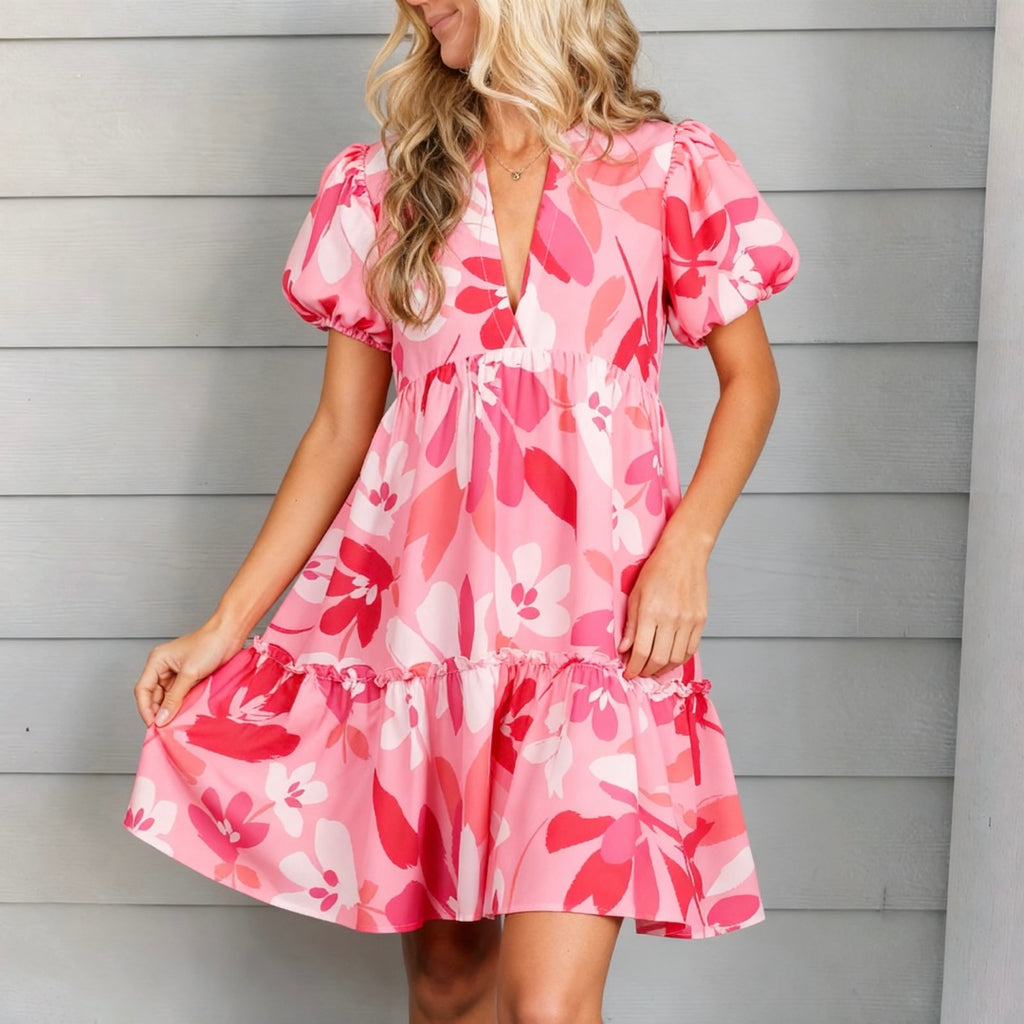 Jane Floral Baby Doll Dress