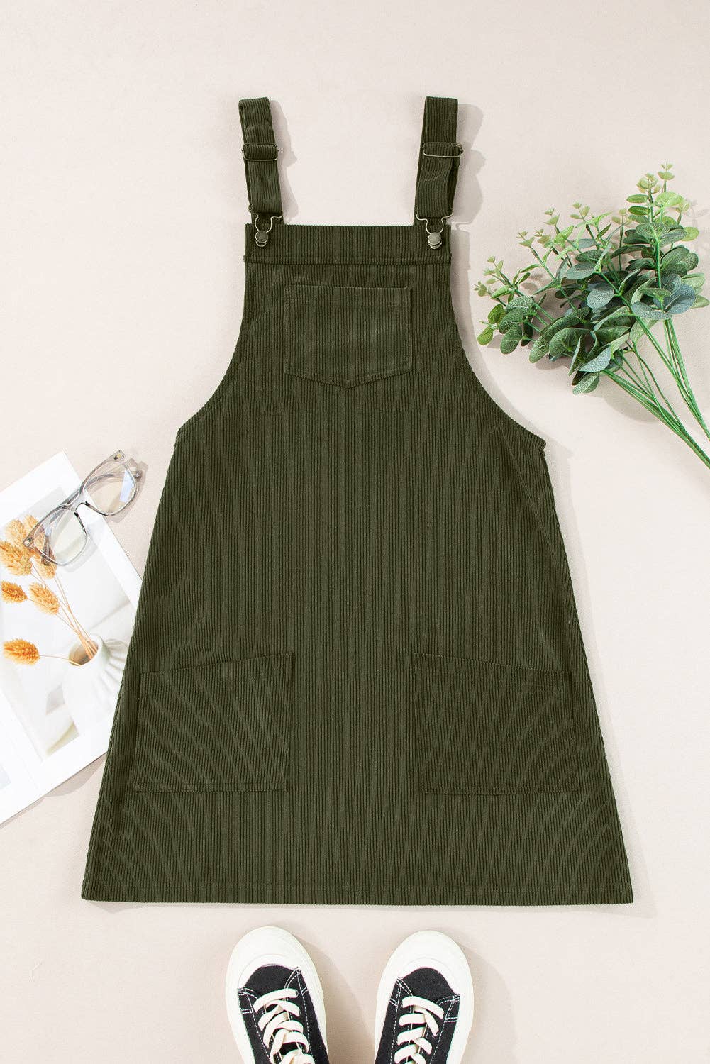 Hannah Corduroy Overall Dress