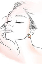 TURQ HOOP EARRINGS