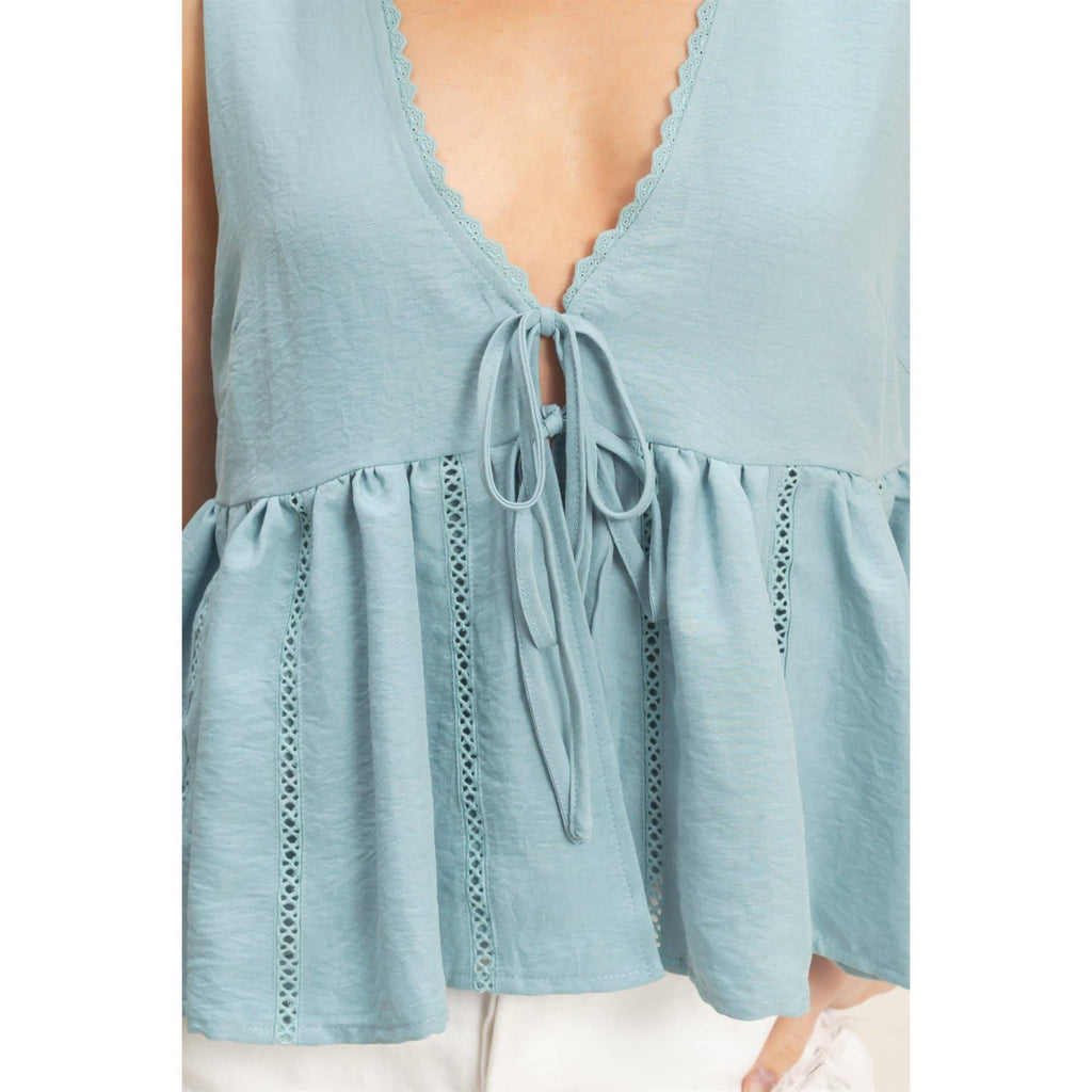 Beryl Lace Tie Top