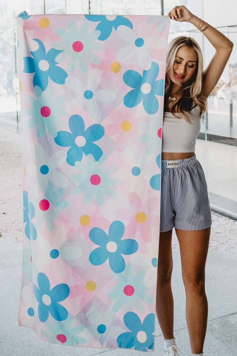 Flowers Quick Dry Beach Towel