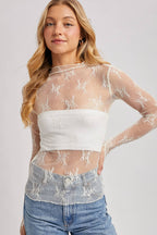 Emma Mesh Layering Top