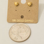 Rosa Gold  & Gold Mini Heart Earrings