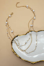 LAYERED PEARL NECKLACE