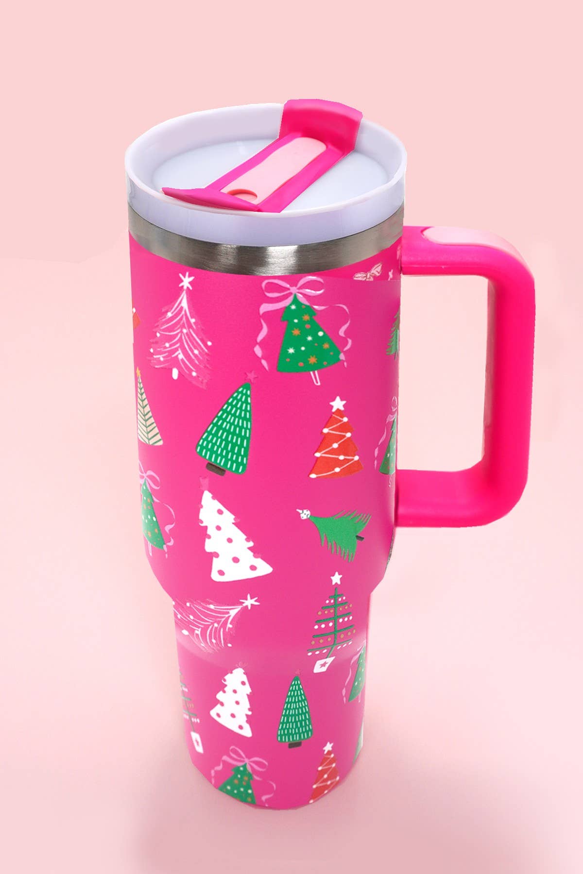 STAINLESS STEEL CHRISTMAS TREE TUMBLER